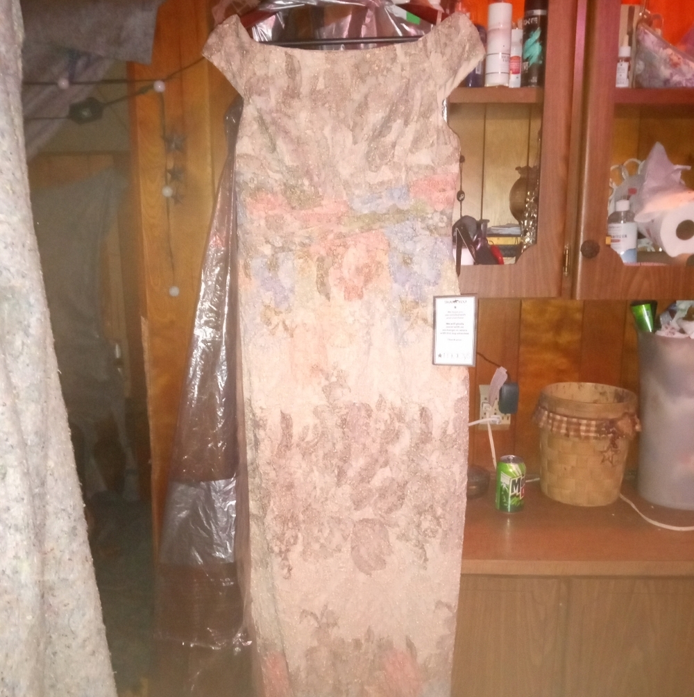 Adrianna Papell Multicolor Floral Maxi Dress
